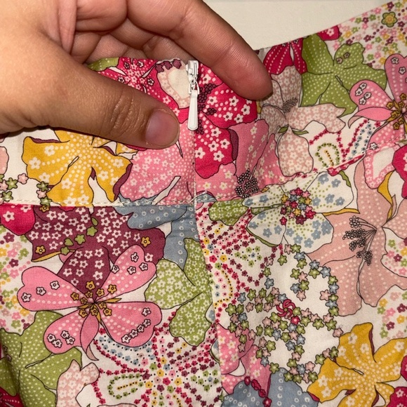 Floral Print Skirt with Tie Waist Size 10 - Picture 6 of 9